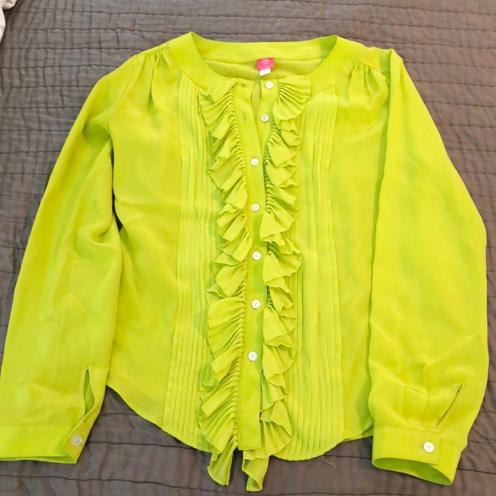 Bright green dress shirt